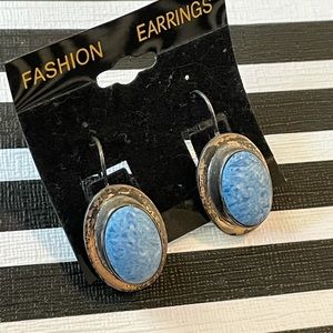 Stone and Sterling Silver Earrings from Mexico